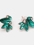 MQTIME  -   Rhinestone Flower Stud Earrings