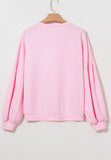 MQTIME  -  Bow Round Neck Long Sleeve Sweatshirt