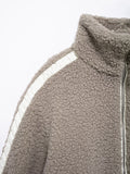 MQTIME  -   Zip Up Turtleneck Long Sleeve Plush Jacket