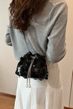 MQTIME  -  Drawstring Sequin Crossbody Bag