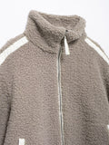 MQTIME  -   Zip Up Turtleneck Long Sleeve Plush Jacket