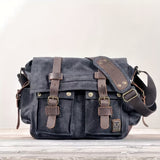 MQTIME  -  Large Capacity Laptop Bag - Vintage Messenger Bags For Hiking Travel - Christmas/Halloween Gift