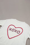 MQTIME  -  XOXO Round Neck Drop Shoulder Sweater
