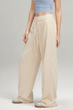 MQTIME  -  Basic Bae Drawstring Wide Leg Pants with Pockets