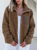 MQTIME  -   Zip Up Long Sleeve Plush Jacket