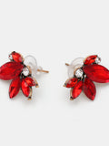 MQTIME  -   Rhinestone Flower Stud Earrings