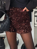 MQTIME  -  Sequin Mid Rise Shorts