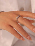 MQTIME  -   Stainless Steel Bow Ring