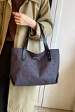 MQTIME  -  Polyester Bow Polka Dot Tote Bag