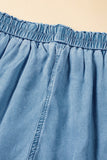 MQTIME  -  Drawstring Cargo Pocket Wide Leg Jeans