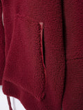 MQTIME  -   Turtleneck Zip Up Long Sleeve Plush Jacket