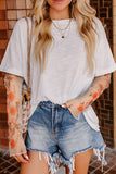 MQTIME  -  Faux Two Piece Floral Long Sleeve Patchwork Top
