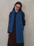 MQTIME  -  Striped Detail Knit Scarf
