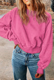 MQTIME  -  Cutout Round Neck Long Sleeve Sweatshirt