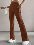 MQTIME  -  High Waist Bootcut Pants