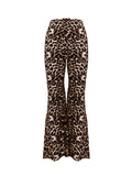 MQTIME  -  Leopard Flare Pants