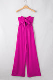 MQTIME  -  Tied Tube Wide Leg Jumpsuit