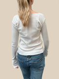 MQTIME  -  Devine Quarter Button Long Sleeve T-Shirt