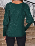 MQTIME  -  Boat Neck Long Sleeve Top