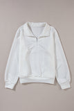 MQTIME  -   Quarter Zip Long Sleeve Sweatshirt