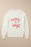 MQTIME  -  MERRY & BRIGHT Round Neck Sweater