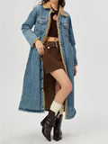 MQTIME  -  Pocketed Button Up Denim Jacket with Fur Lining