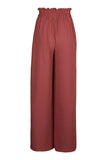 MQTIME  -  Perfee Frill Tied Wide Leg Pants