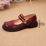 MQTIME  -  Elegant Black Mary Jane - Chic Comfort Women's Shoes with Golden Buckle, Round Toe, and Comfortable Rubber Sole - Versatile All-Season PU Cover Flats, Ladies Shoes