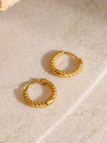 MQTIME  -   Stainless Steel Huggie Earrings