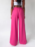 MQTIME  -  Elastic Waist Wide Leg Pants