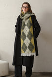 MQTIME  -  Fringe Argyle Polyester Scarf