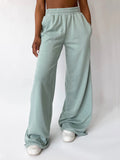 MQTIME  -  Elastic Waist Wide Leg Pants