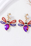 MQTIME  -  Natural Stone Bee Dangle Earrings