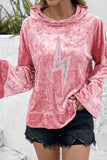 MQTIME  -  Thunderbolt Sequin Long Sleeve Hoodie