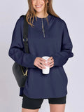MQTIME  -  Quarter Zip Long Sleeve Hoodie