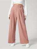 MQTIME  -  Wide Leg Pants with Pockets