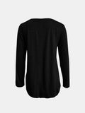 MQTIME  -  Full Size Reindeer Round Neck Long Sleeve T-Shirt