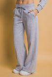 MQTIME  -  Love Tree Drawstring Wide Leg Sweatpants with Pockets