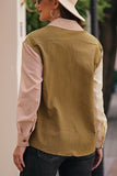 MQTIME  -  Contrast Plaid Button Down Long Sleeve Shirt