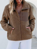 MQTIME  -   Zip Up Long Sleeve Plush Jacket
