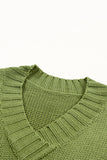 MQTIME  -  V-Neck Dropped Shoulder Sweater