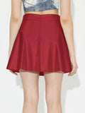 MQTIME  -  Ruched Mini Skirt with Zipper