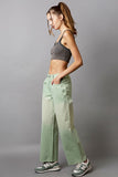 MQTIME  -  Embellishments Gradient Wide Leg Pants