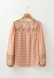 MQTIME  -  Printed Button Down Long Sleeve Shirt