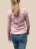 MQTIME  -  Devine Quarter Button Long Sleeve T-Shirt
