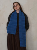 MQTIME  -  Striped Detail Knit Scarf