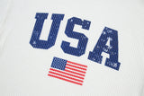 MQTIME  -  US Flag Corded Long Sleeve Sweatshirt