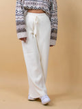 MQTIME  -  Ribbed Wide Leg Sweater Pants