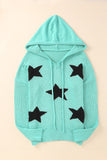MQTIME  -  Distressed Drawstring Long Sleeve Hooded Sweater