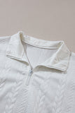 MQTIME  -   Quarter Zip Long Sleeve Sweatshirt